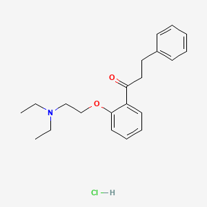 molecular formula C21H28ClNO2 B1671329 Etafenone hydrochloride CAS No. 2192-21-4