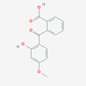 molecular formula C15H12O5 B167133 2-(2-Hydroxy-4-methoxybenzoyl)benzoic acid CAS No. 4756-45-0