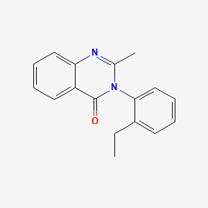 molecular formula C17H16N2O B1671331 Etaqualone CAS No. 7432-25-9