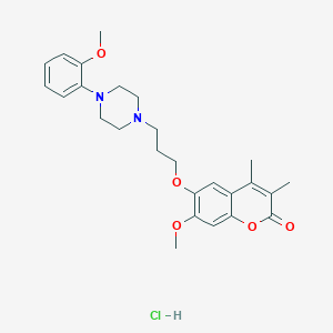 molecular formula C26H33ClN2O5 B1671349 Anseculin hydrochloride CAS No. 209969-60-8
