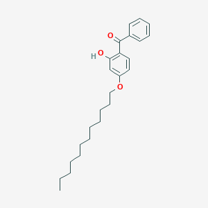 molecular formula C25H34O3 B167135 4-Dodecyloxy-2-hydroxybenzophenone CAS No. 2985-59-3