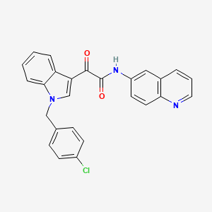 molecular formula C26H18ClN3O2 B1671357 Entasobulin CAS No. 501921-61-5