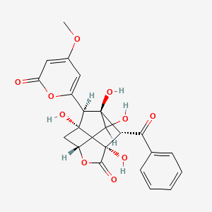 molecular formula C22H20O10 B1671362 Enterocin CAS No. 59678-46-5