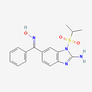 molecular formula C17H18N4O3S B1671365 Enviroxime CAS No. 72301-79-2