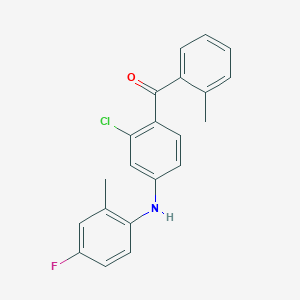 molecular formula C21H17ClFNO B1671367 p38 MAPK-IN-5 CAS No. 344457-87-0