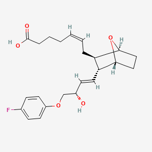 molecular formula C23H29FO5 B1671368 (Z)-7-[(1S,2R,3R,4R)-3-[(E,3S)-4-(4-fluorophenoxy)-3-hydroxybut-1-enyl]-7-oxabicyclo[2.2.1]heptan-2-yl]hept-5-enoic acid CAS No. 122089-44-5