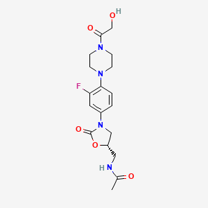 molecular formula C18H20FN4O5 B1671371 埃培瑞佐利 CAS No. 165800-04-4