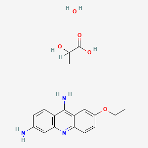 molecular formula C18H23N3O5 B1671380 Ethacridine lactate monohydrate CAS No. 6402-23-9