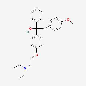 molecular formula C27H33NO3 B1671385 Ethamoxytriphetol CAS No. 67-98-1