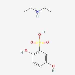 molecular formula C6H6O5S.C4H11N<br>C10H17NO5S B1671386 Etamsylate CAS No. 2624-44-4