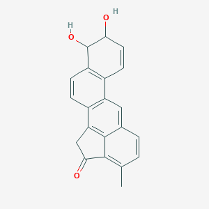 molecular formula C21H16O3 B167140 9,10-Dihydroxy-9,10-dihydro-3-methylcholanthrene-2-one CAS No. 127861-40-9