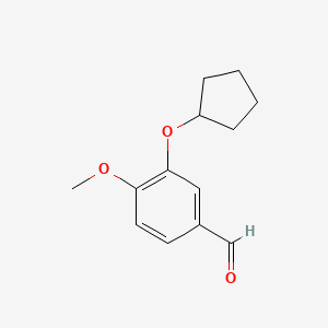 B1671418 3-(Cyclopentyloxy)-4-methoxybenzaldehyde CAS No. 67387-76-2