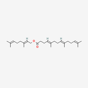 molecular formula C27H44O2 B1671420 Gefarnate CAS No. 51-77-4