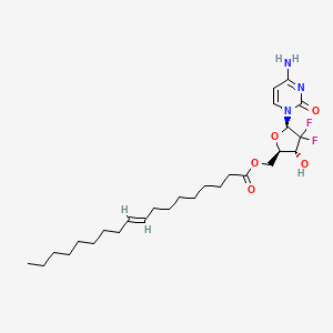 molecular formula C27H43F2N3O5 B1671424 Gemcitabine elaidate CAS No. 210829-30-4
