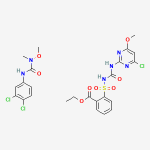 molecular formula C24H25Cl3N6O8S B1671429 Gemini CAS No. 120812-76-2