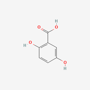 molecular formula C7H6O4 B1671441 2,5-Dihydroxybenzoic acid CAS No. 490-79-9