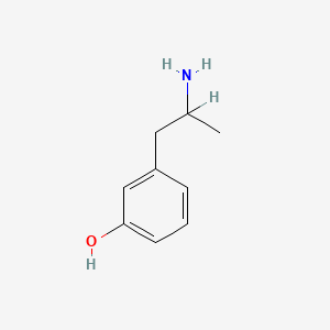 molecular formula C9H13NO B1671444 3-(2-Aminopropyl)phenol CAS No. 1075-61-2
