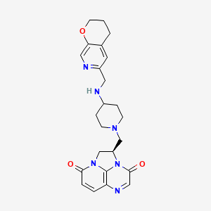 molecular formula C24H28N6O3 B1671446 Gepotidacin CAS No. 1075236-89-3