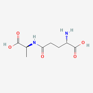 molecular formula C8H14N2O5 B1671459 γ-谷氨酰丙氨酸 CAS No. 5875-41-2