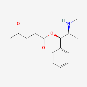 molecular formula C15H21NO3 B1671475 Ephedrine levulinate CAS No. 1082659-36-6