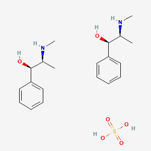 molecular formula C10H17NO5S B1671476 Ephedrine sulfate CAS No. 134-72-5
