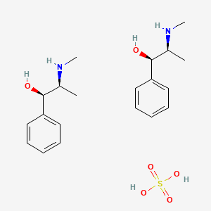molecular formula C20H32N2O6S B1671476 麻黄碱硫酸盐 CAS No. 134-72-5