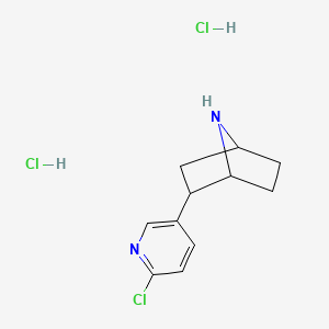 molecular formula C11H15Cl3N2 B1671479 Epibatidine (dihydrochloride) CAS No. 166374-43-2