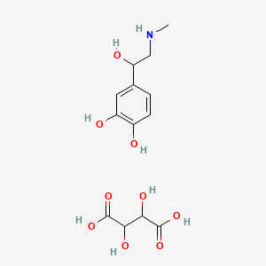 B1671498 Epinephrine bitartrate CAS No. 51-42-3