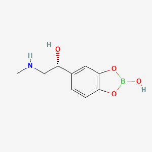 molecular formula C9H12BNO4 B1671500 Epinephryl borate CAS No. 5579-16-8