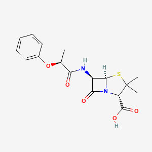 molecular formula C17H20N2O5S B1671501 Epiphenethicillin CAS No. 7177-41-5