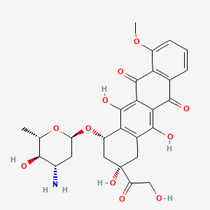 B1671505 Epirubicin CAS No. 56420-45-2