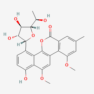 molecular formula C26H26O9 B1671508 Gilvocarcin M CAS No. 77879-89-1