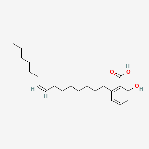molecular formula C22H34O3 B1671511 2-Hydroxy-6-(pentadec-8-en-1-yl)benzoic acid CAS No. 22910-60-7