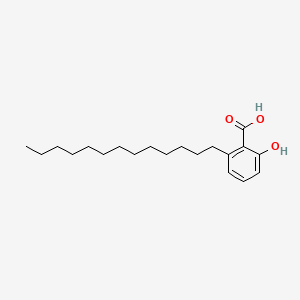 molecular formula C20H32O3 B1671516 2-Hydroxy-6-tridecylbenzoic acid CAS No. 20261-38-5