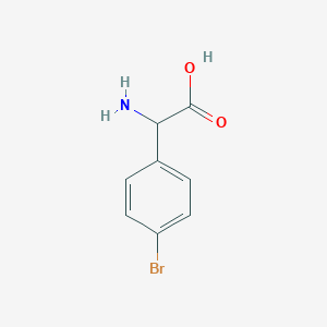 molecular formula C8H8BrNO2 B167152 2-amino-2-(4-bromophenyl)acetic Acid CAS No. 129592-99-0