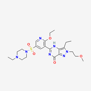 molecular formula C23H33N7O5S B1671531 Gisadenafil CAS No. 334826-98-1