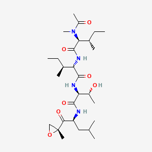 molecular formula C28H50N4O7 B1671546 Epoxomicin CAS No. 134381-21-8