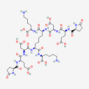 molecular formula C48H74N12O22 B1671575 Glaspimod CAS No. 134143-28-5