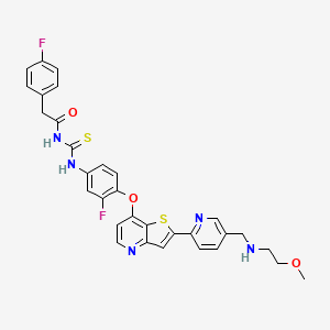 molecular formula C31H27F2N5O3S2 B1671580 格莱替尼 CAS No. 936694-12-1