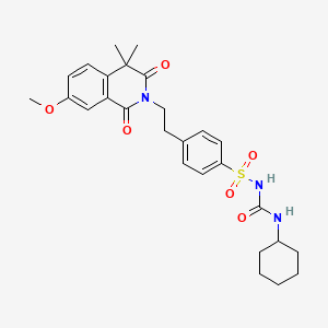 molecular formula C27H33N3O6S B1671591 Gliquidone CAS No. 33342-05-1