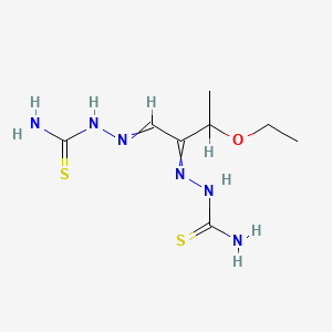 molecular formula C8H16N6OS2 B1671597 3-Ethoxy-2-oxobutyraldehyde bis(thiosemicarbazone) CAS No. 2507-91-7