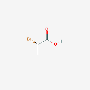 molecular formula C3H5BrO2 B016716 (S)-(-)-2-Bromopropionic acid CAS No. 32644-15-8