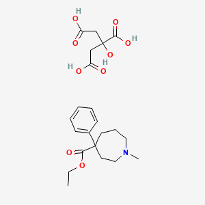molecular formula C22H31NO9 B1671616 Ethoheptazine citrate CAS No. 6700-56-7