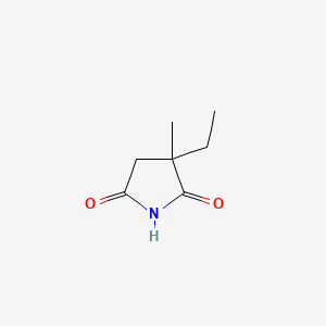 molecular formula C7H11NO2 B1671622 Ethosuximide CAS No. 77-67-8