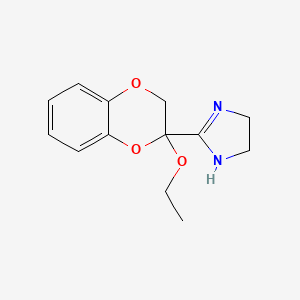molecular formula C13H16N2O3 B1671624 Ethoxyidazoxan CAS No. 96576-24-8