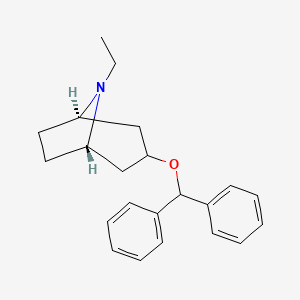 molecular formula C22H27NO B1671627 盐酸乙苯托品 CAS No. 524-83-4