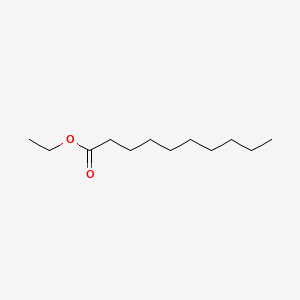 molecular formula C12H24O2 B1671640 Ethyl decanoate CAS No. 110-38-3