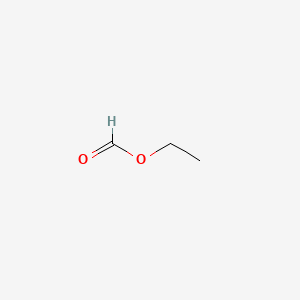 molecular formula C3H6O2<br>HCOOC2H5<br>C3H6O2 B1671648 Ethyl formate CAS No. 109-94-4
