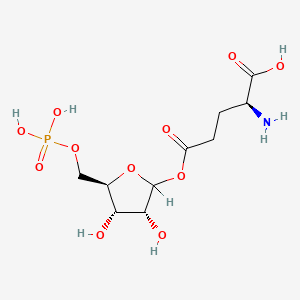 molecular formula C10H18NO11P B1671667 Glutamyl ribose 5-phosphate CAS No. 89026-42-6