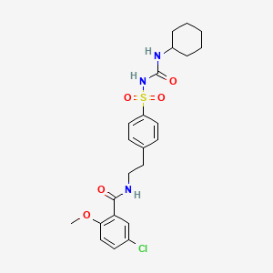 molecular formula C23H28ClN3O5S B1671678 Glibenclamide CAS No. 10238-21-8